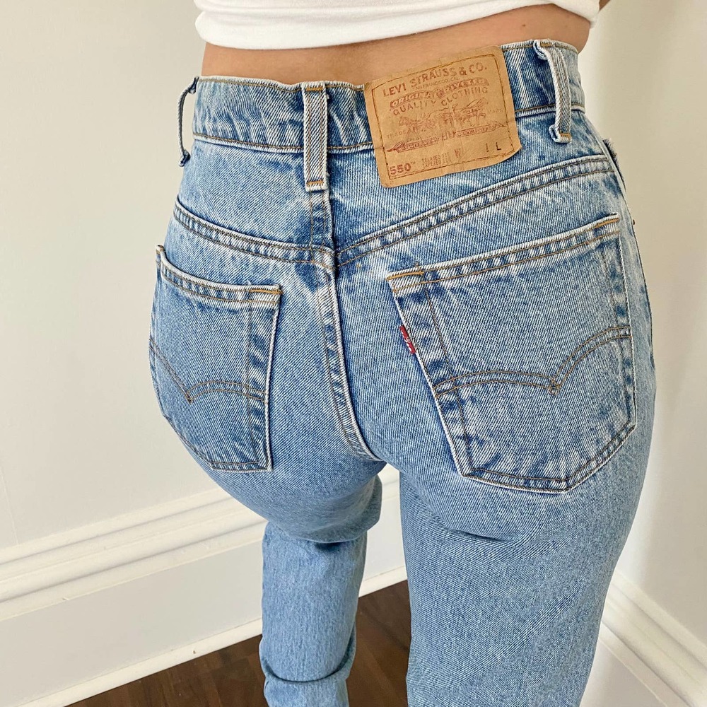 Vintage 550 Levi's High Waisted Straight Leg Jeans